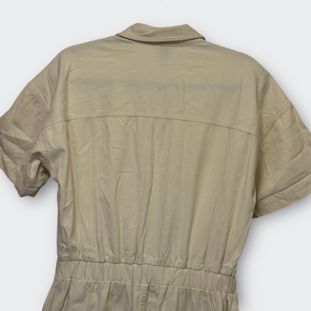 New UNIVERSAL THREAD Boilersuit Jumpsuit 8 | Cream Neutral Utility Workwear Gorp - Picture 9 of 12